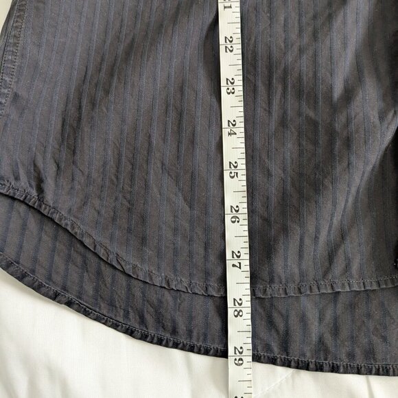 Ted Baker Shirt Men's Size 4 Dark Gray Button-up Kohl Stripes Long Sleeve Large - Picture 12 of 12
